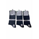 Beylice Desenli Bambu Dikişsiz Erkek Çorabı -sıkmayan Lastik- Tavşan Kulağı Kavrayan Topuk 12 Adet