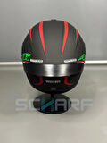 WOSEN Ws-202 Güneş Vizörlü Çene Açılır Kask A6 (Şeffaf Vizörlü)