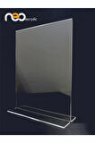 A6 T TİPİ DİKEY PLEKSİ FÖYLÜK ŞEFFAF / BROŞÜRLÜK - DS-383