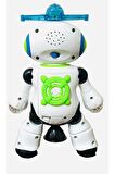 Robot 20 cm Pervaneli Işıklı ve Müzikli Dans Eden Çarp Dön robot