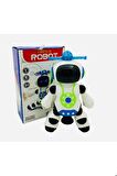 Robot 20 cm Pervaneli Işıklı ve Müzikli Dans Eden Çarp Dön robot