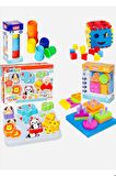 Oyuncak Bultak+Eğitici Geometri Şekiller+ Dizayn Kule +Sevimli Hayvanlar Zeka Geliştirici Set