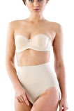 2021 Dikişsiz Düşük Bel Çift Kat Slip Korse Ten