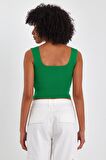 ALEXANDERGARDİ KARE YAKA CROP ATLET (A90779-S)
