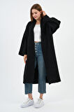 Kadın Oversize Uzun Triko Hırka (A91828-S)