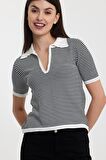 ALEXANDERGARDI ÇİZGİLİ POLO YAKA TRİKO KAZAK(A91915-S)