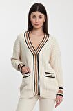 ALEXANDERGARDI YAKASI ÇİZGİLİ TRİKO HIRKA(A92021-S)