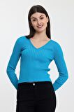 ALEXANDERGARDI V YAKA FİTİLLİ TRİKO KAZAK(A92160-S)