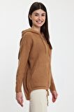 ALEXANDERGARDI KAPÜŞONLU FERMUARLI TRİKO HIRKA(A92409-S)
