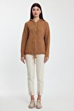 ALEXANDERGARDI KAPÜŞONLU FERMUARLI TRİKO HIRKA(A92409-S)