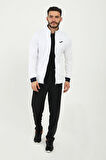 Joma Full Zip Poly.hawk M Beyaz Erkek Sweatshirt  4231300
