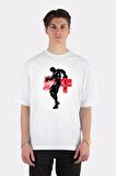 Unisex Beyaz Oversize T-shirt Crimson Baki