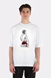 Unisex Beyaz Oversize T-shirt Pipsqueak Hanamichi Sakuragi