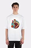 Unisex Beyaz Oversize T-shirt Slam Dunk - Hanamichi Sakuragi