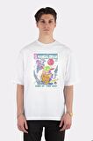 Unisex Beyaz Oversize T-shirt Star Wars Mandalorian 12 Cents Retro Comic