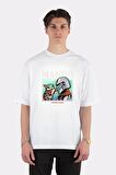 Unisex Beyaz Oversize T-shirt The Mandalorian Found You