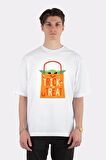 Unisex Beyaz Oversize T-shirt The Mandalorian Grogu Trick Or Treat Bag