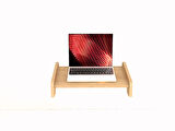 Ahşap Laptop -Notebook Standı – Ergonomik Masaüstü Yükseltici & Organizer
