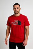 BİSİKLET YAKA TSHİRT KIRMIZI THENORTHFACE