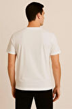 BEYAZ BİSİKLET YAKA T-SHIRT – SÜPREME THENORTHFACE