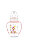 Bebedor B-76302 Desenli Ergonomik Kulplu Biberon 150 ml Pembe