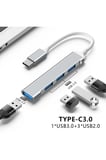 Abatech Type-C 4 Port USB 3.0 Laptop Telefon Uyumlu Çoklayıcı Hub