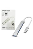Abatech Type-C 4 Port USB 3.0 Laptop Telefon Uyumlu Çoklayıcı Hub