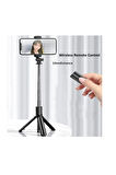 S03 Led Işıklı Tripod Bluetooth Kumandalı Üçü Birarada Selfie Çubuğu Monopod
