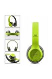 Mİ 10 XİAOMİ - Mİ 10 LİTE XİAOMİ UYUMLU P47 YEŞİL BLUETOOTH KABLOSUZ KULAKLIK