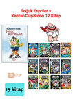 Soğuk Espriler + Kaptan Düşükdon 12 Kitap Set, Kaptan Düşükdon Serisi Seti, Toplam 13 Kitap