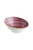 Büyük Mor Vanta Porselen Salata Tabağı - Yemek Tabağı - Makarna Tabağı - Kase 22 Cm 850 Cc