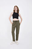 JANES Unisex Üç İplik Basic Eşofman Pantolon - Hakİ