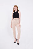 JANES Tam Kalıp Basic Eşofman Pantolon - Bej