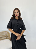 JANES 5318 ELBİSE-SİYAH