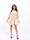 JANES 7009 ELBİSE-BEJ