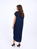 JANES 7348 KOT ELBİSE-MAVİ