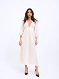 JANES 7096 ELBİSE-KREM