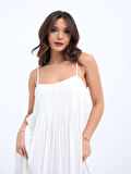 JANES 6806 ELBİSE-EKRU