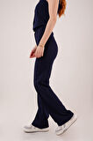 JANES Ön Dikiş Detaylı Tek Düğme Lacivert Pantolon