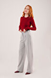 JANES Premium Model Oturtmalı Gri Pantolon