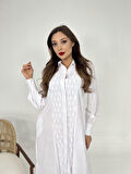 JANES 6215 ELBİSE-BEYAZ