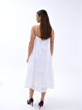 JANES 7325 ELBİSE-BEYAZ