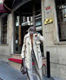 JANES TRENCH KISA ŞANEL BOY - Ekru