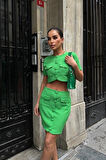 JANES Liatris Crop Ceket Takım 9389-10