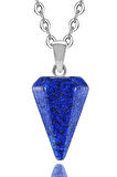 Sertifikalı Doğal Lapis Lazuli Taşı Doğal Taş Pandül Kolye
