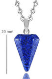 Sertifikalı Doğal Lapis Lazuli Taşı Doğal Taş Pandül Kolye