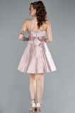 Askılı Mini Gece Elbisesi ABK2276