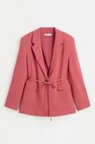 ALLBUCKS Lefties Keten İçerikli Beli Bağlamalı Rustik Blazer Ceket ABLFT00010