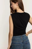 ALLBUCKS Lefties Büzgülü Tül Bodysuit Top Bluz Body ABLFT00015