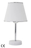Beyaz Krom Safir Modern Abajur
